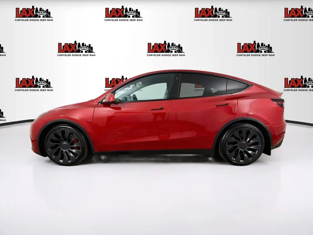 Used 2022 Red Tesla Performance image 4