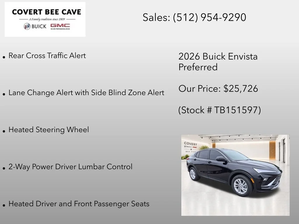 New 2026 Ebony Twilight Metallic Buick Preferred image 20