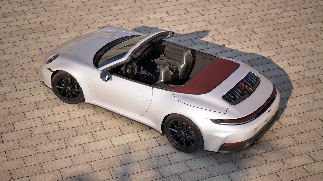 New 2027 Ice Grey Metallic Porsche Carrera T Cabriolet image 4