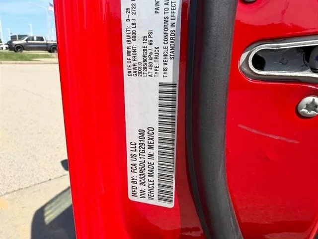 New 2026 Flame Red Clearcoat RAM BIG HORN image 21