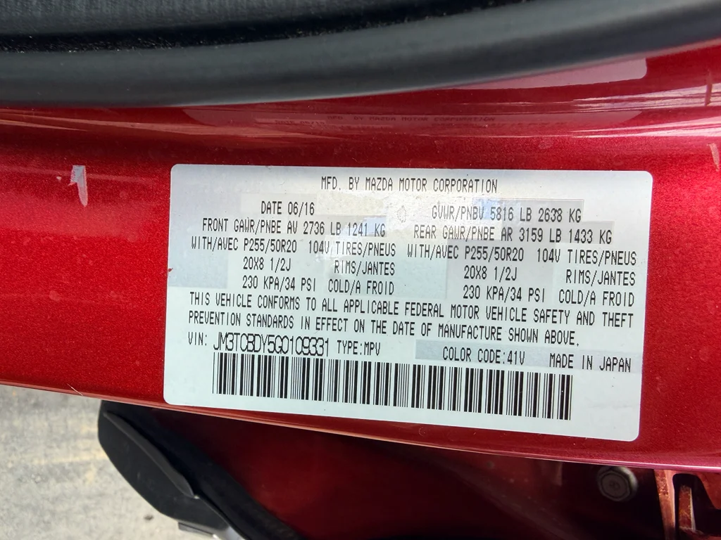 Used 2016 Soul Red Metallic Mazda Grand Touring image 14