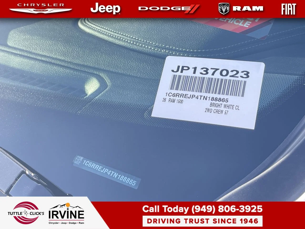 Used 2026 Bright White Clearcoat Ram Laramie image 42
