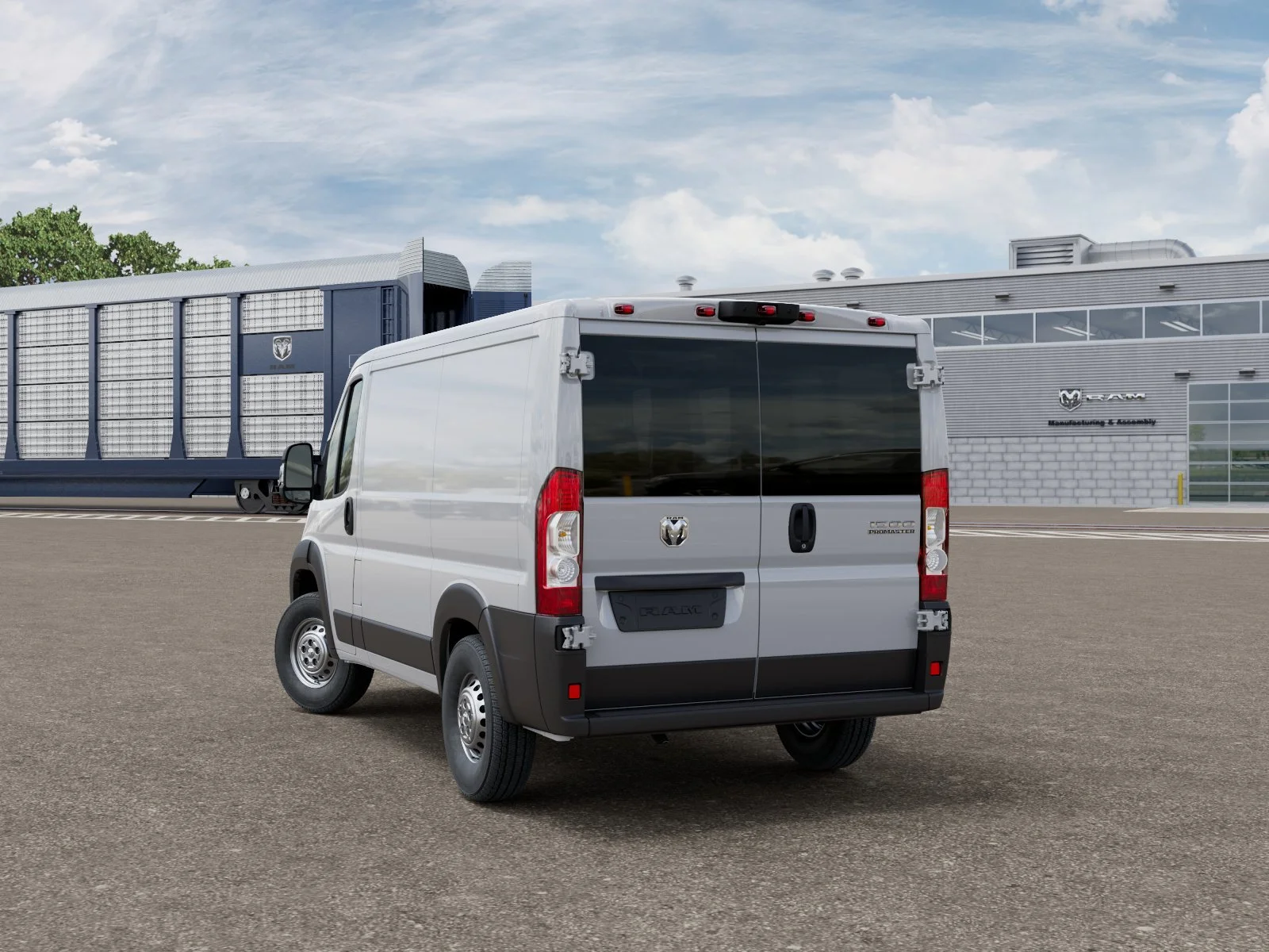 New 2026 Bright White Clear-Coat Exterior Paint RAM Tradesman 1500 Low Roof 118 WB w/Pass Seat image 3