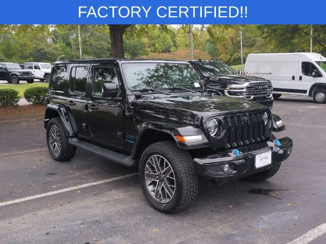 Used 2022 Black Jeep Unlimited Sahara 4xe image 7