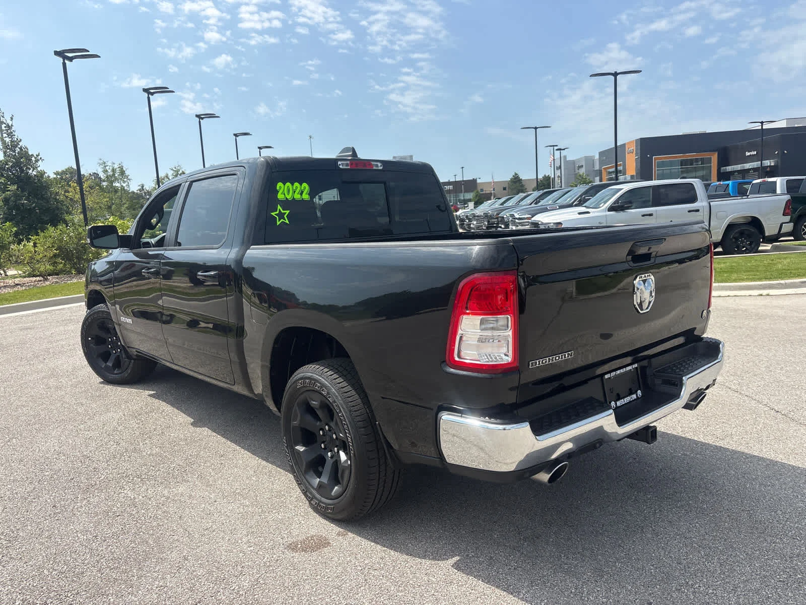 Used 2022 Diamond Black Crystal Pearlcoat Ram Big Horn image 8