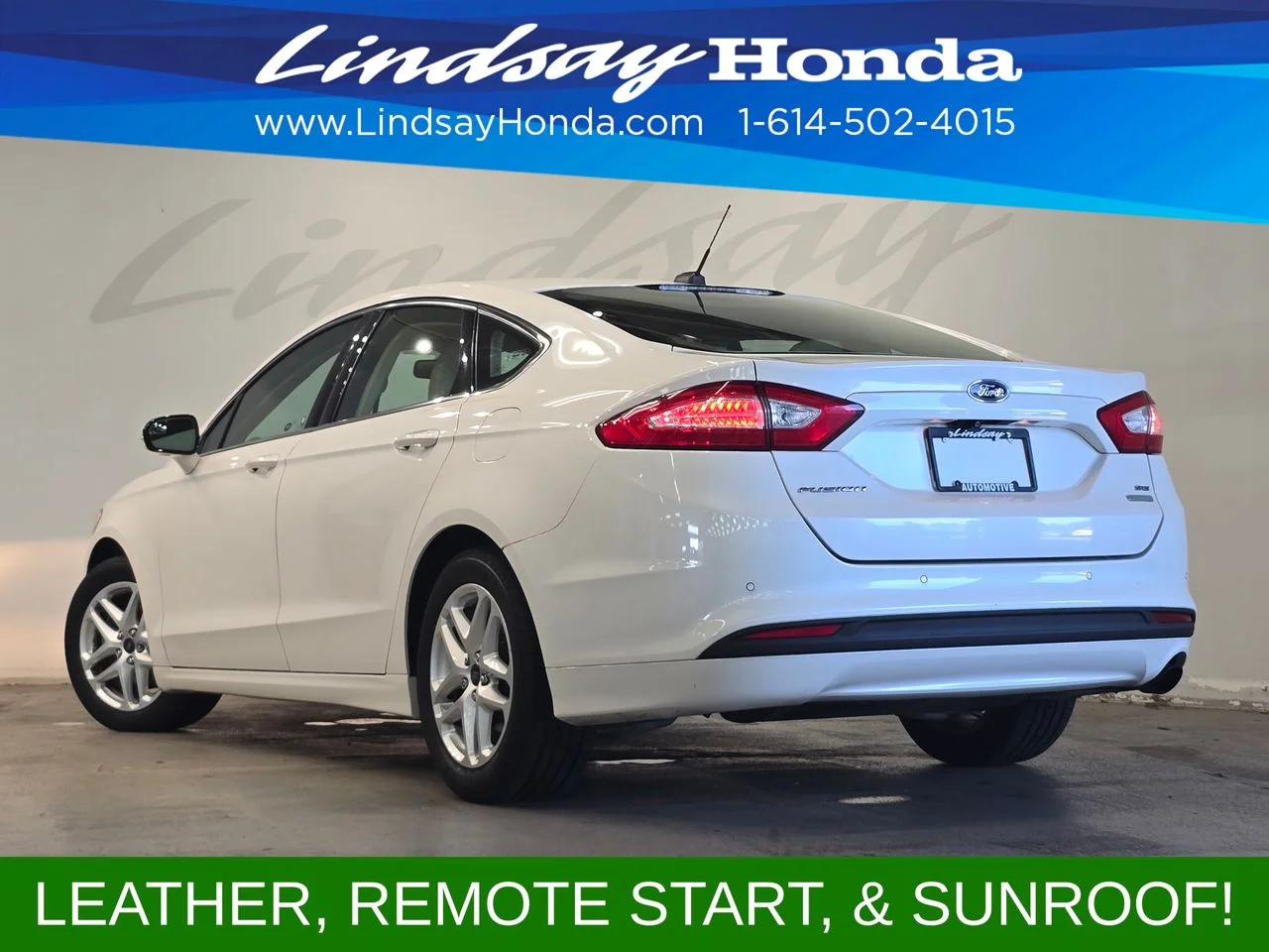 Used 2014 White Platinum Clearcoat Metallic Ford SE image 4