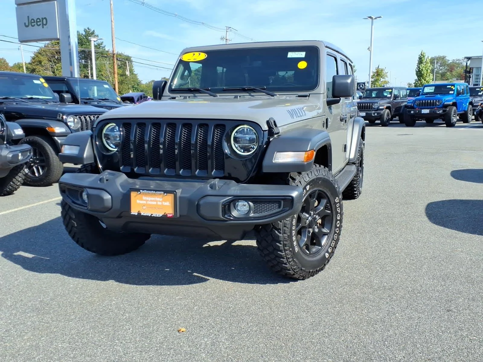 Certified Used 2022 Sting-Gray Clearcoat Jeep Unlimited Willys image 2