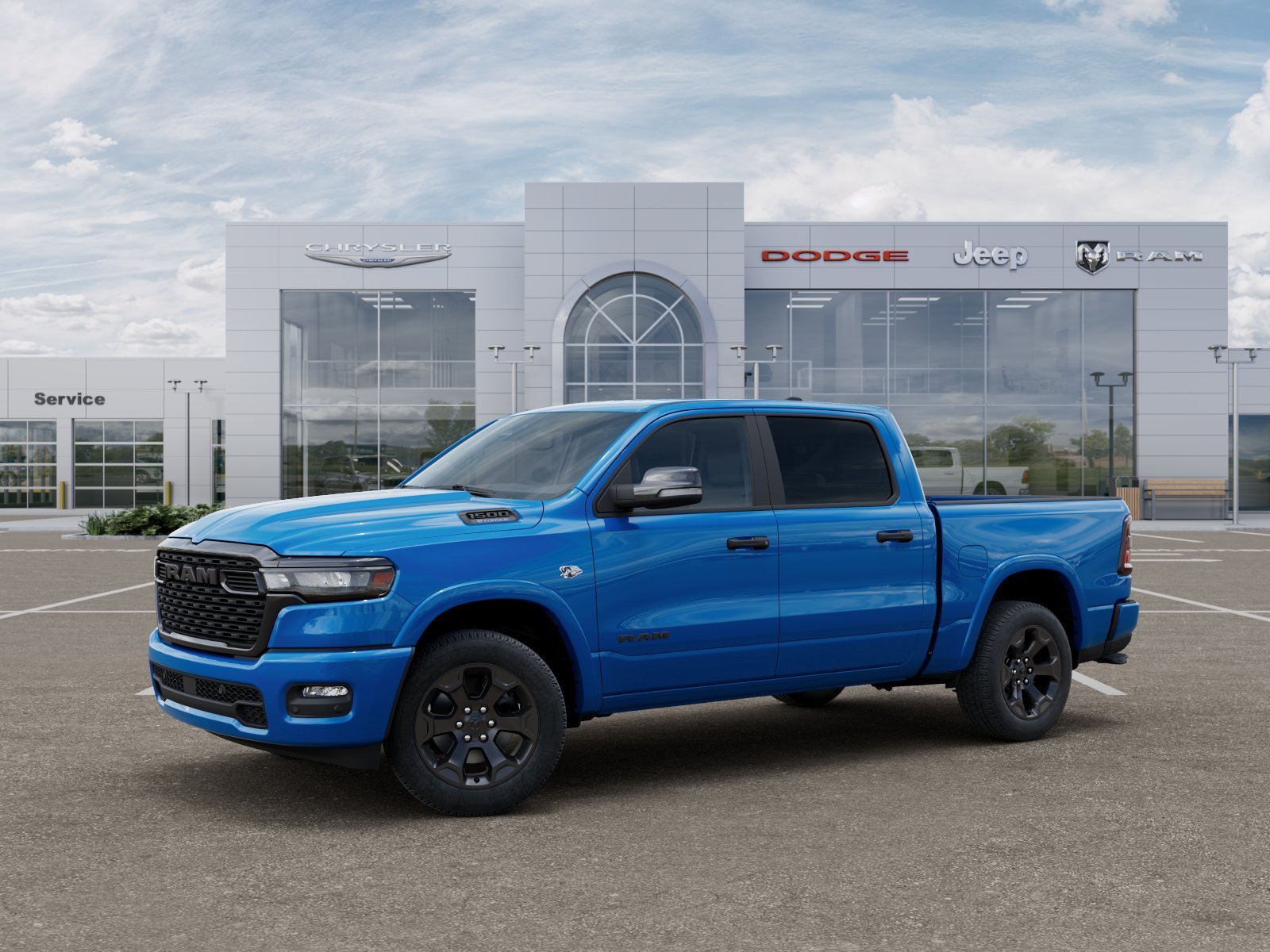 New 2026 Hydro Blue Pearl-Coat Exterior Paint RAM Big Horn/Lone Star image 41