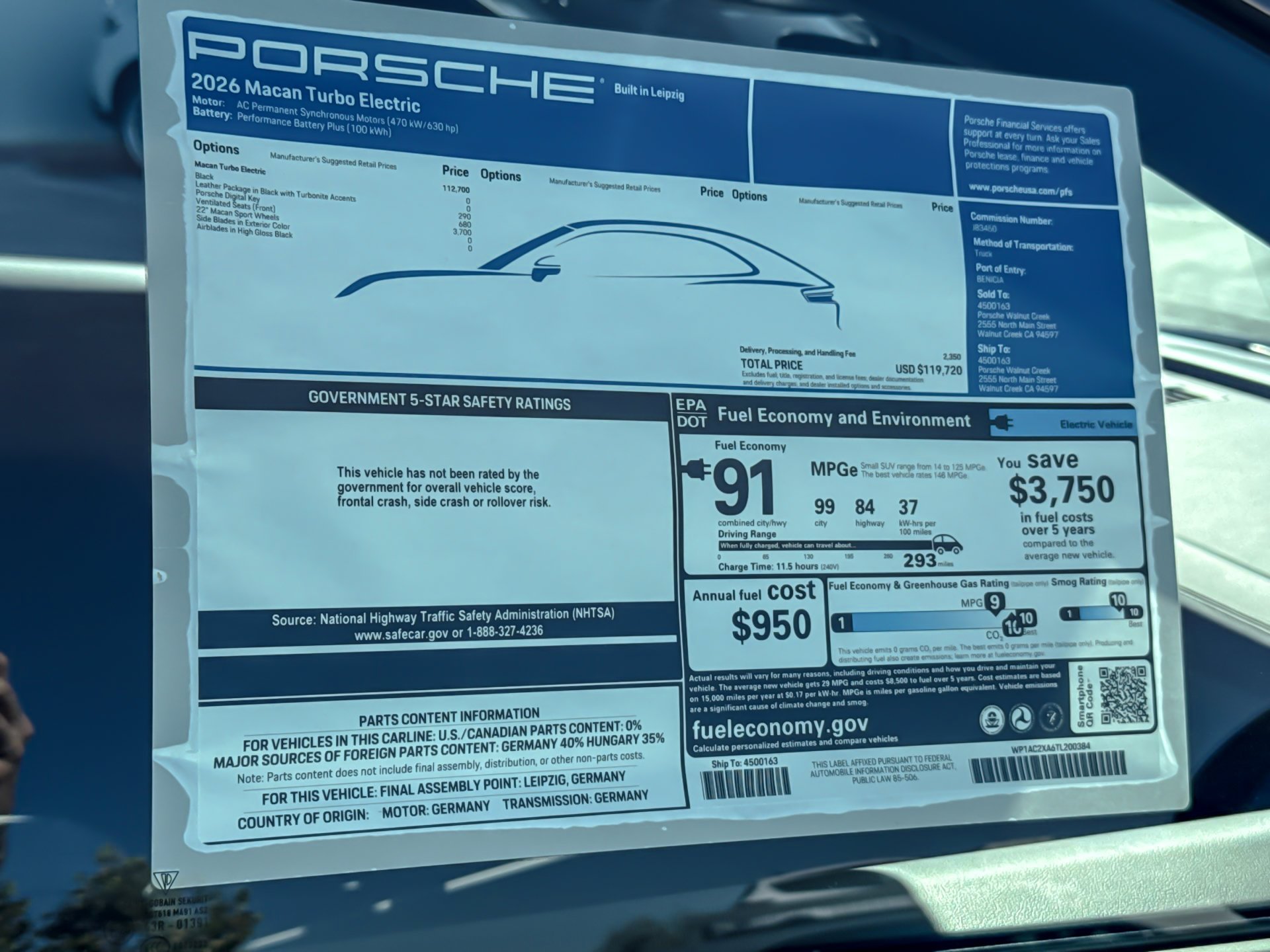 New 2026 Black Porsche Turbo Electric image 30