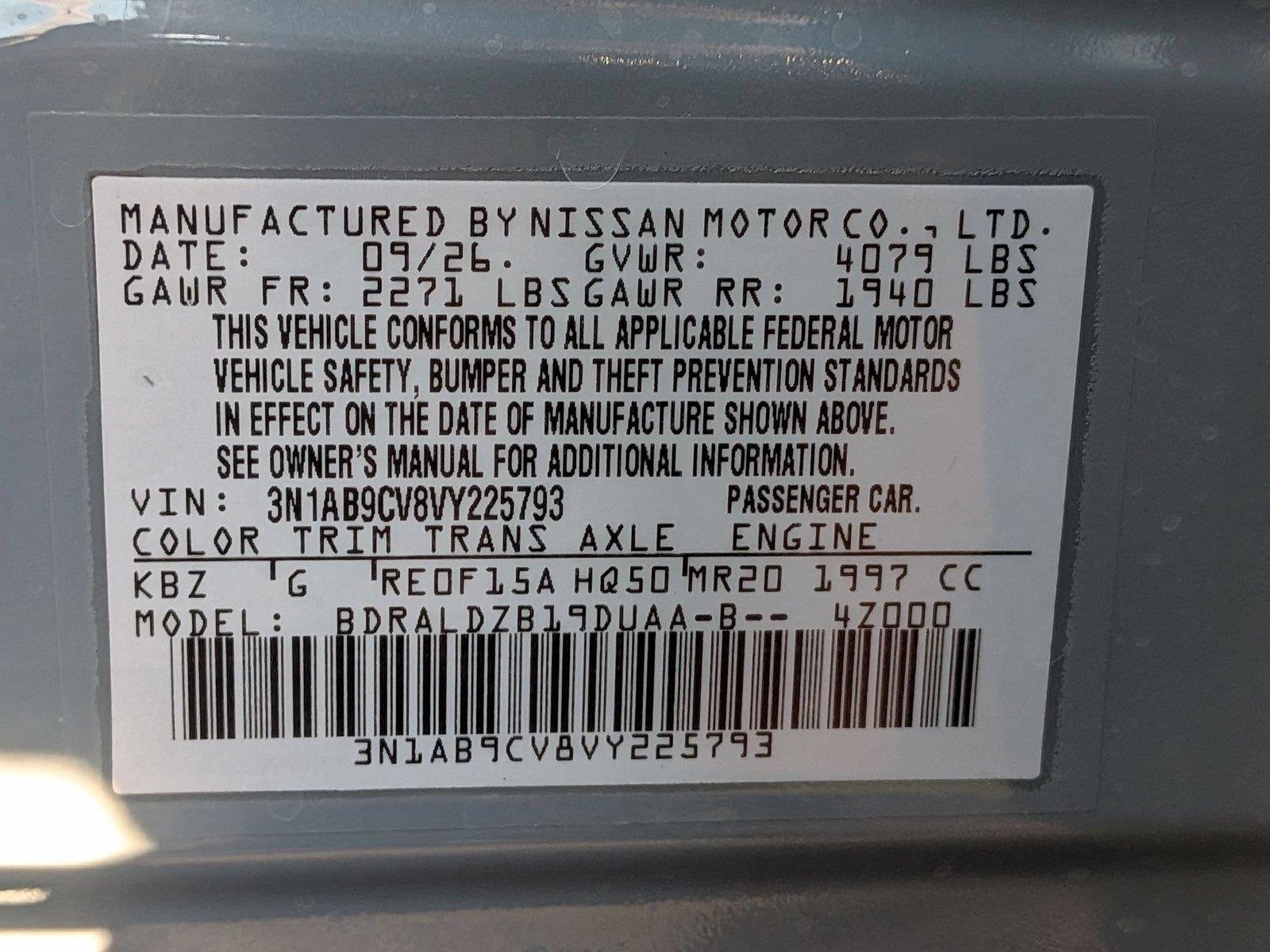 New 2027 Atlantic Gray Metallic Nissan SV image 38
