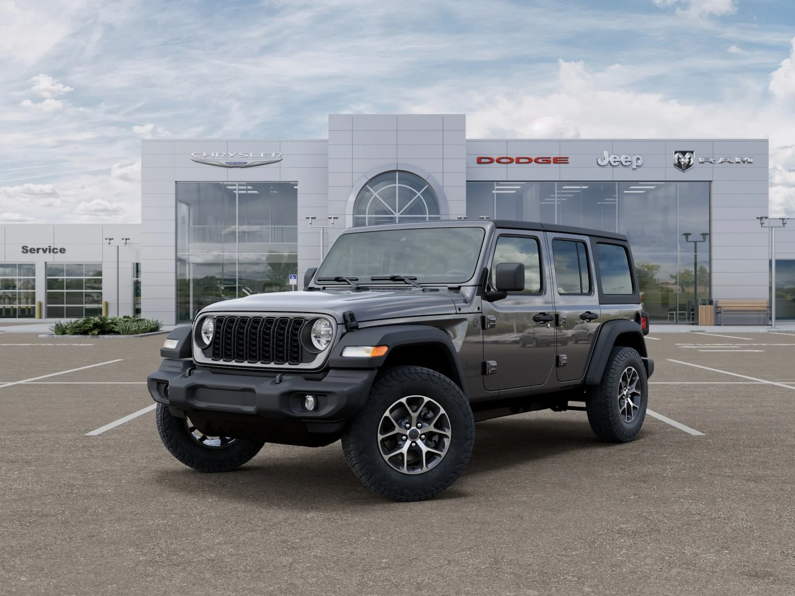 New 2026 Granite Crystal Metallic Clear-Coat Exterior Paint Jeep Sport S image 30