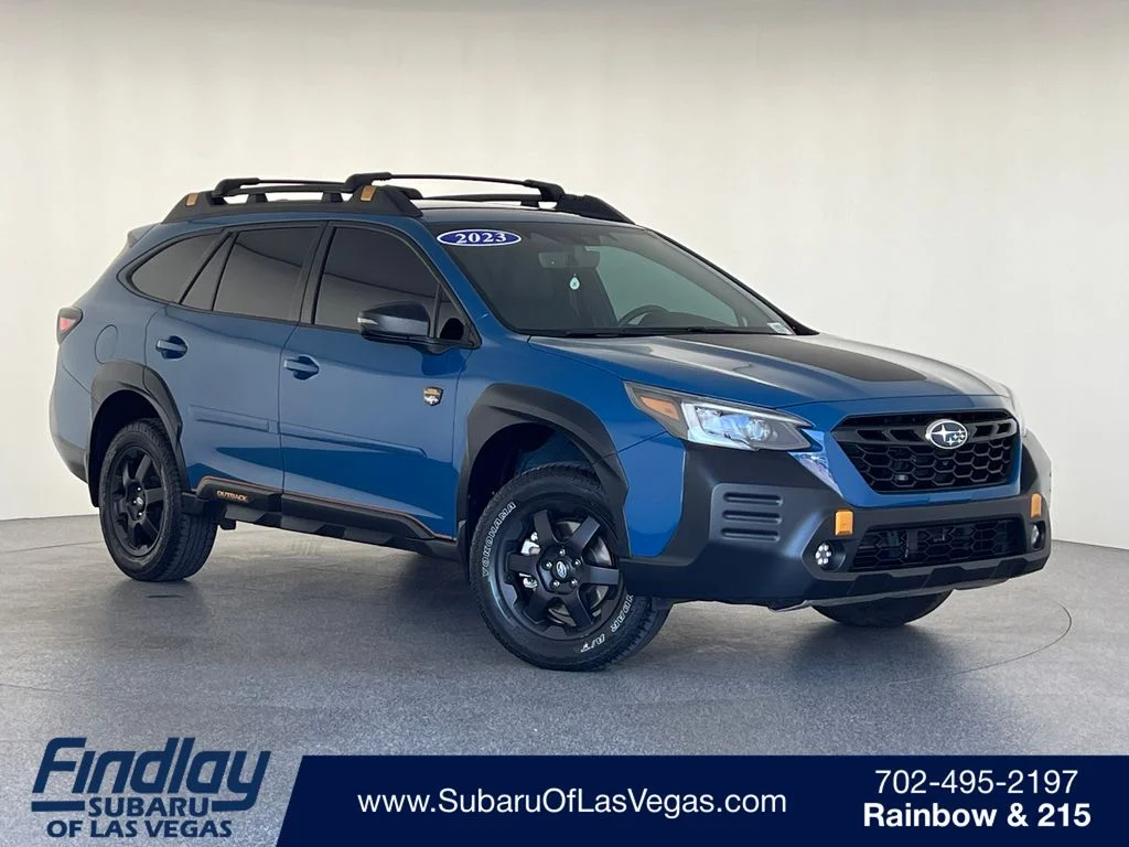 Certified Used 2023 Blue Subaru Wilderness image 1