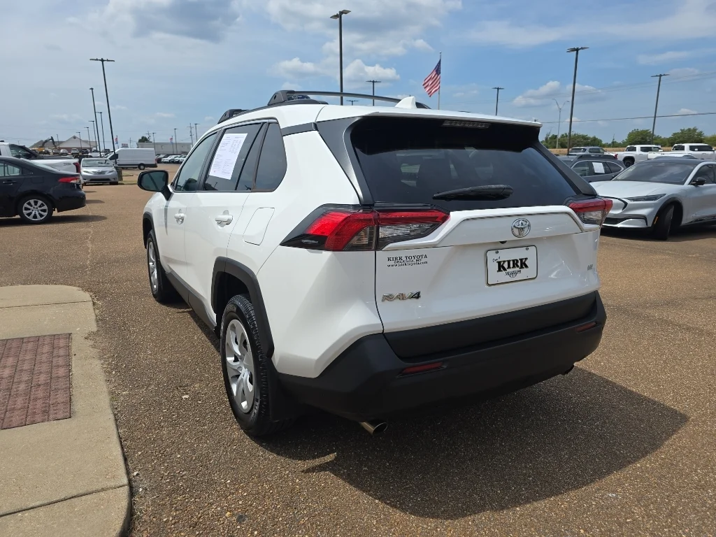 Used 2021 Super White Toyota LE image 3