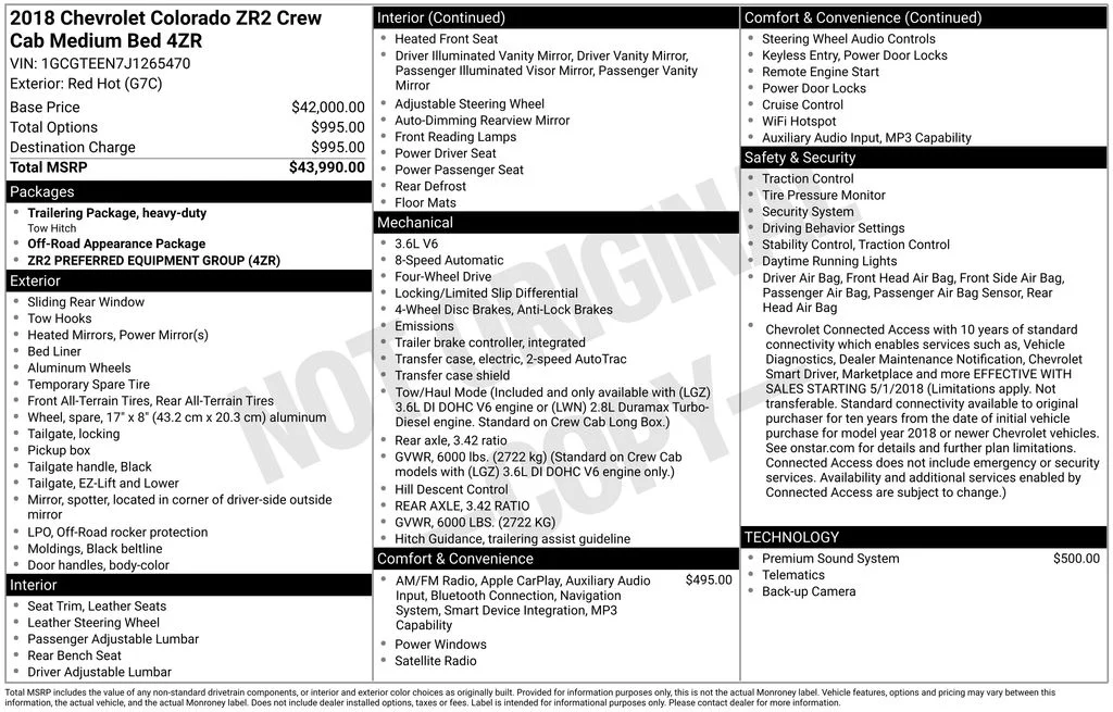 Used 2018 Red Chevrolet ZR2 image 14