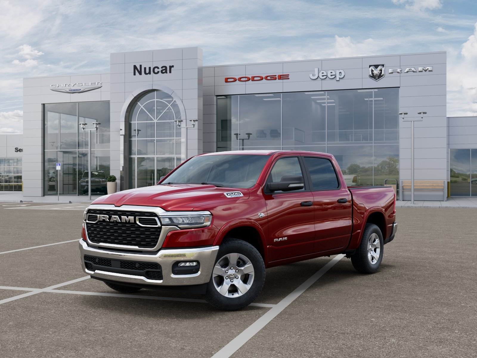 New 2026 Molten Red Pearl-Coat Exterior Paint RAM BIG HORN image 102