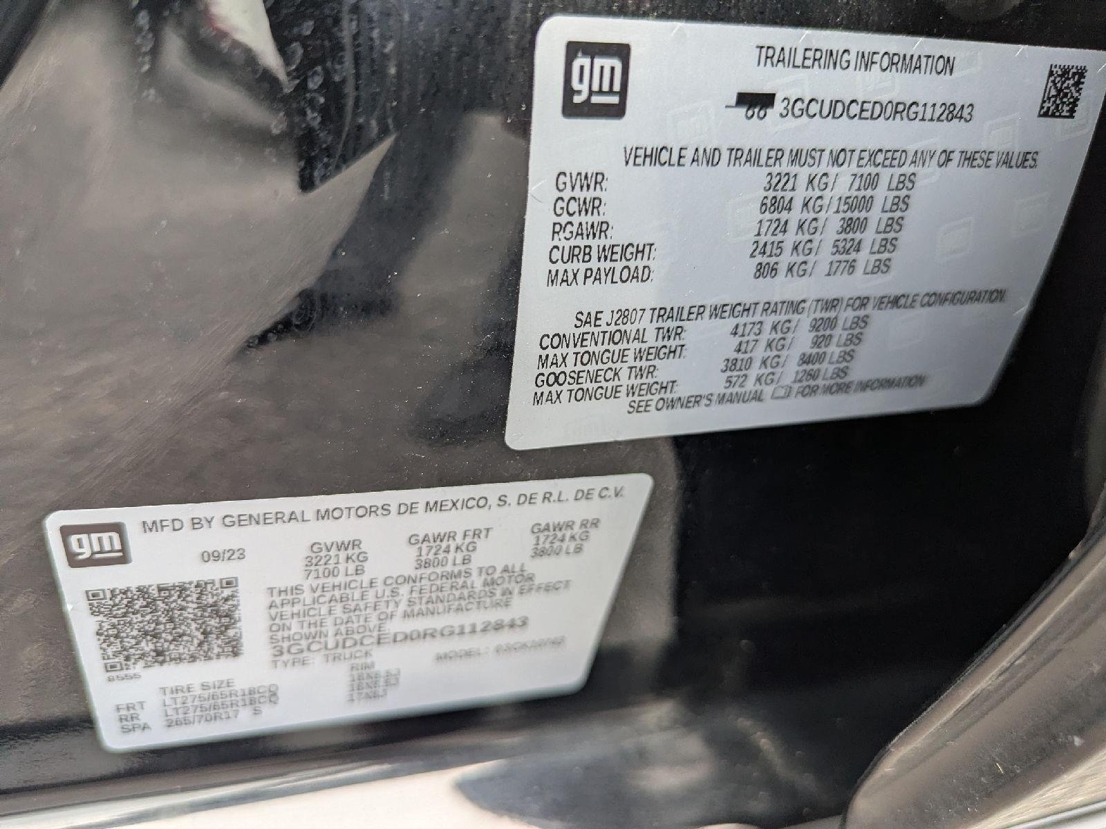 Used 2024 Black Chevrolet Custom Trail Boss image 30