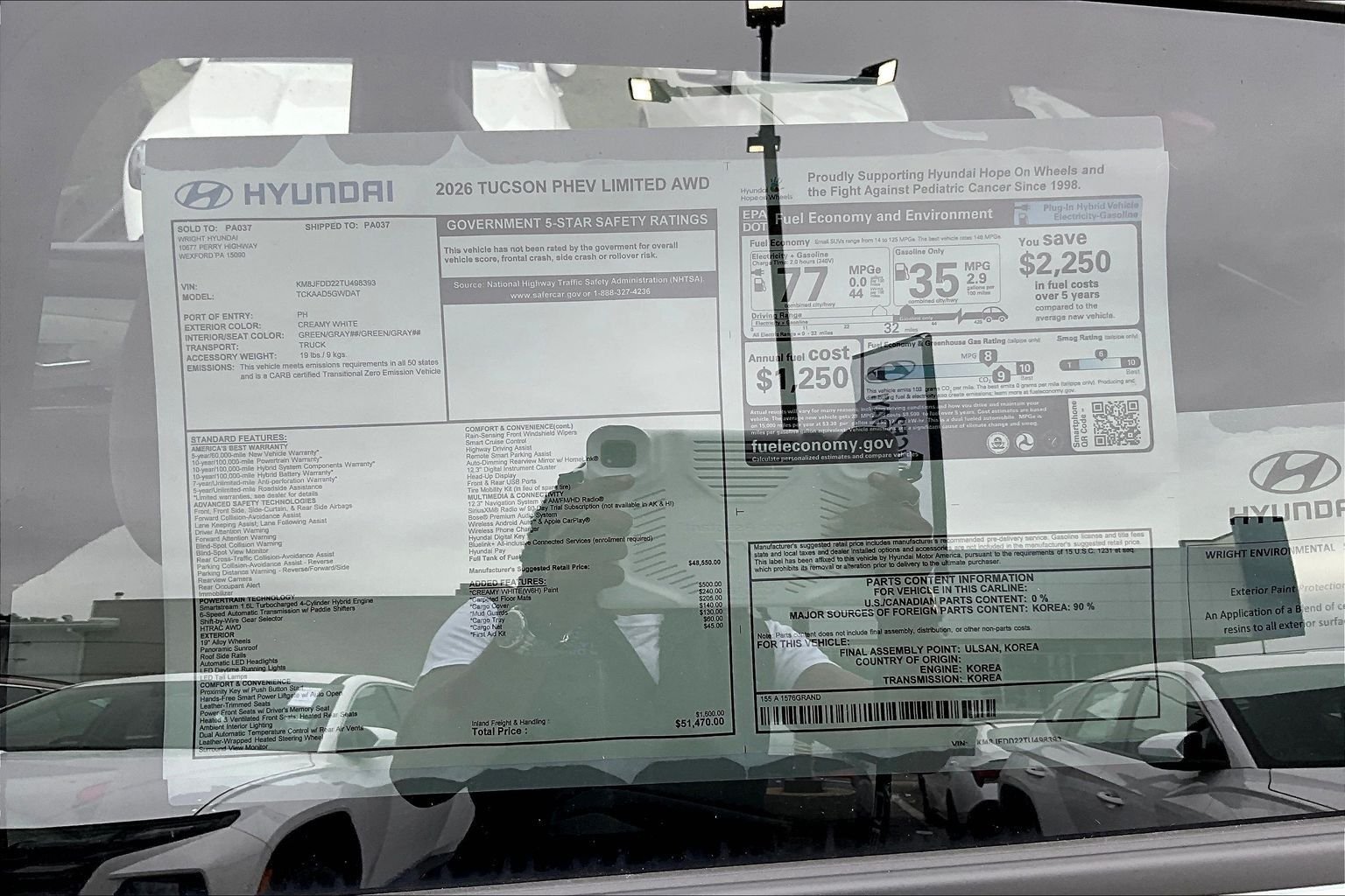 New 2026 White Hyundai Limited image 14