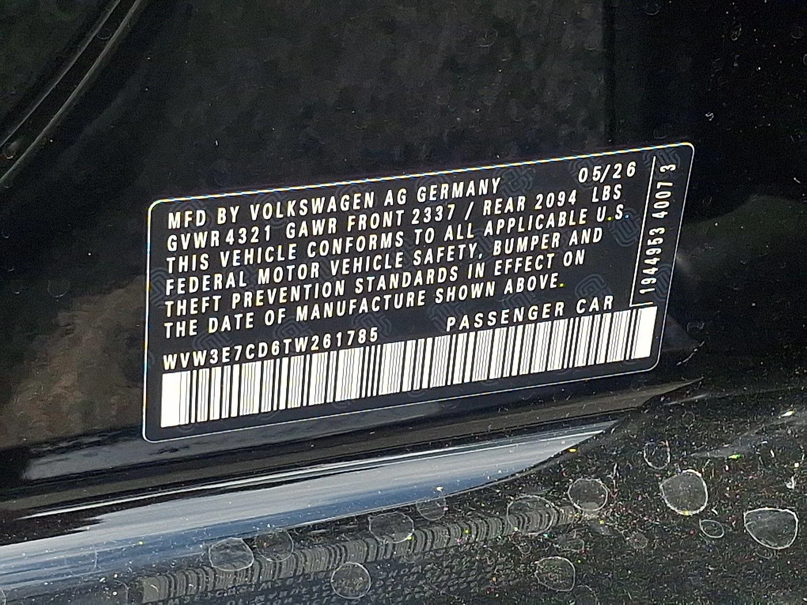 New 2026 0E0E/MYTHBLKMET Volkswagen SE image 21