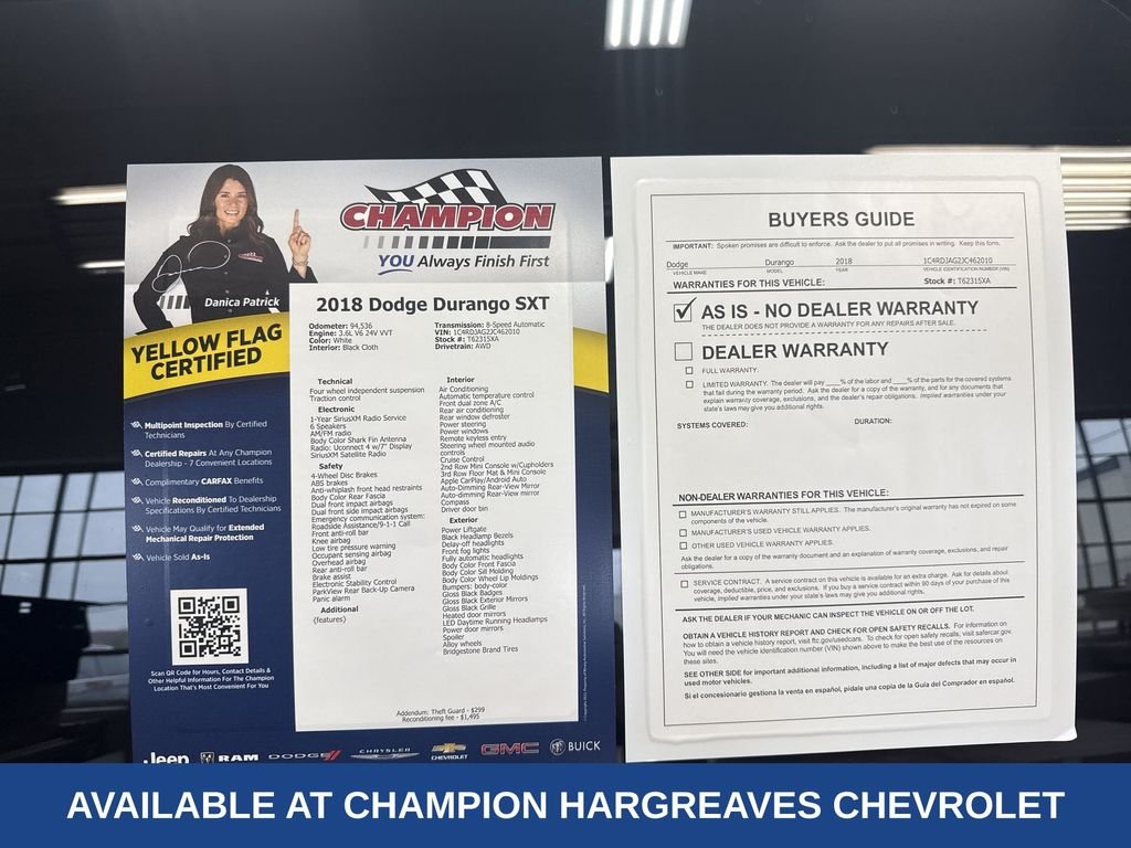 Used 2018 White Dodge SXT image 44