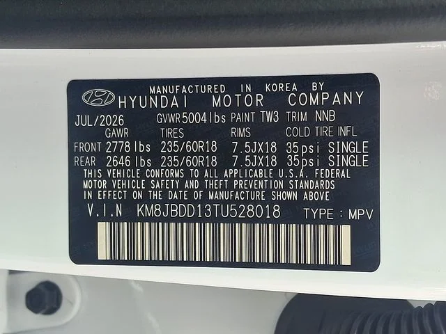 New 2026 White Hyundai SEL image 18