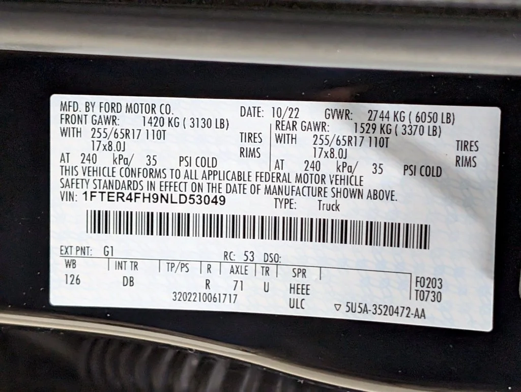 Certified Used 2022 Shadow Black Ford Lariat image 26