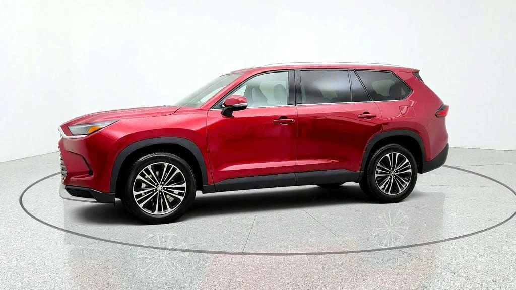 Used 2025 Ruby Flare Pearl Toyota Hybrid MAX Platinum AWD w/ Illuminated Cargo Sill image 8