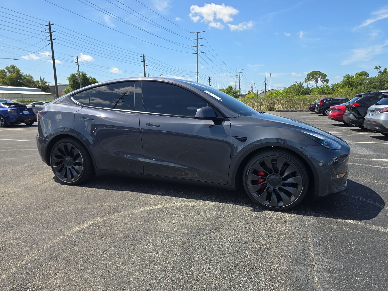 Used 2022 Tesla Model Y Performance with VIN 7SAYGDEF6NF377673 for sale in Port Richey, FL