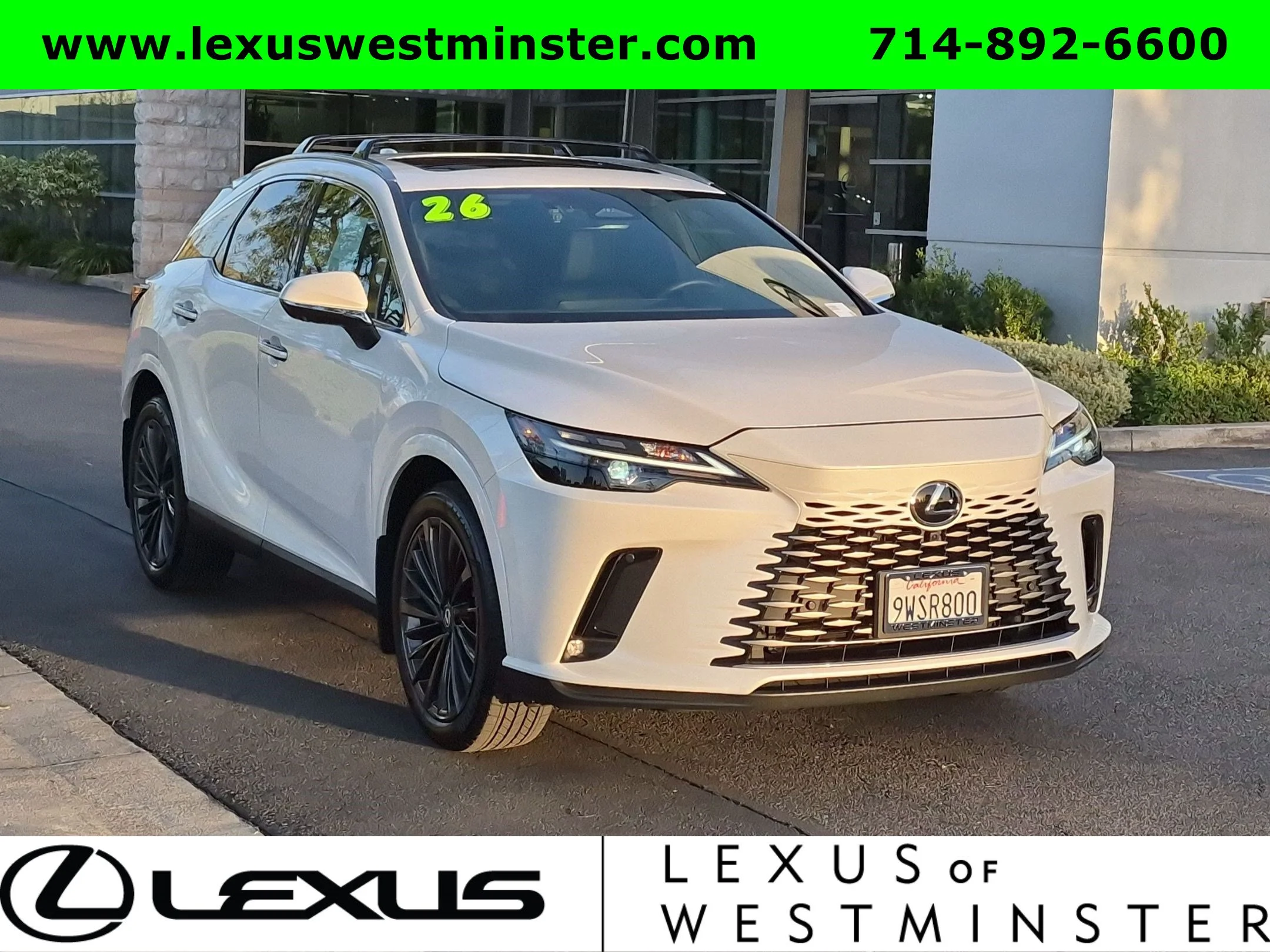 Certified Used 2026 Eminent White Pearl Lexus RX 350h Premium image 3