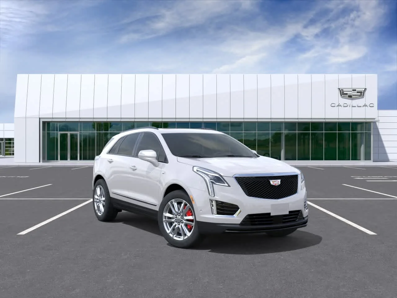 New 2026 Crystal White Tricoat Cadillac Sport image 1