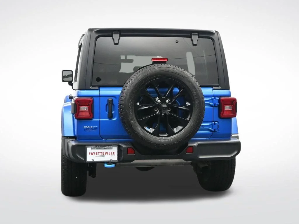 Used 2022 Blue Jeep Unlimited Sahara 4xe image 8