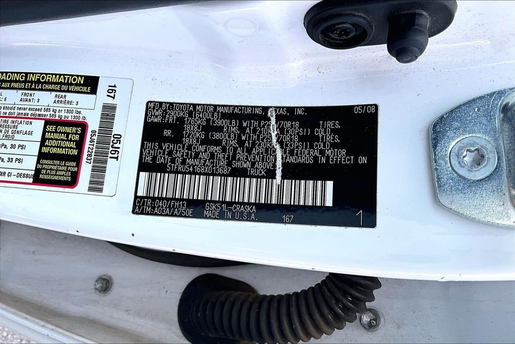 Used 2008 White Toyota SR5 image 4