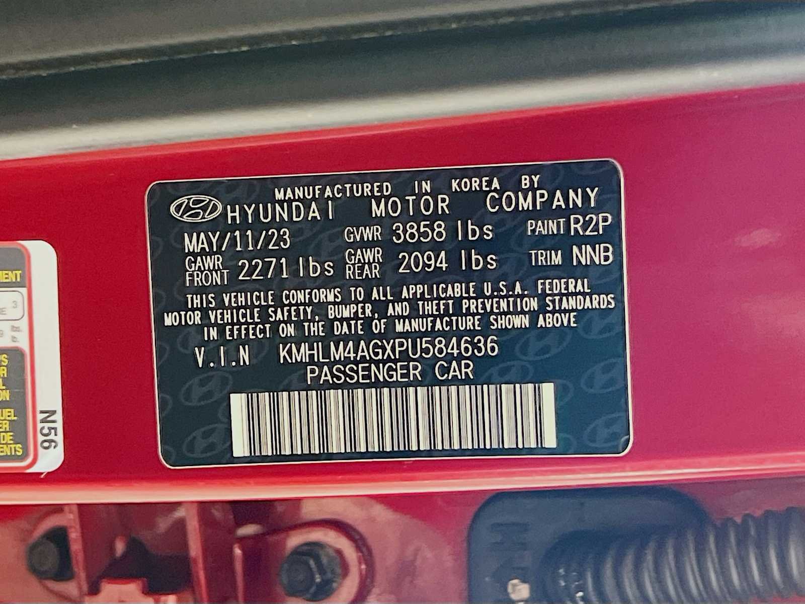 Used 2023 Ultimate Red Hyundai SEL image 30