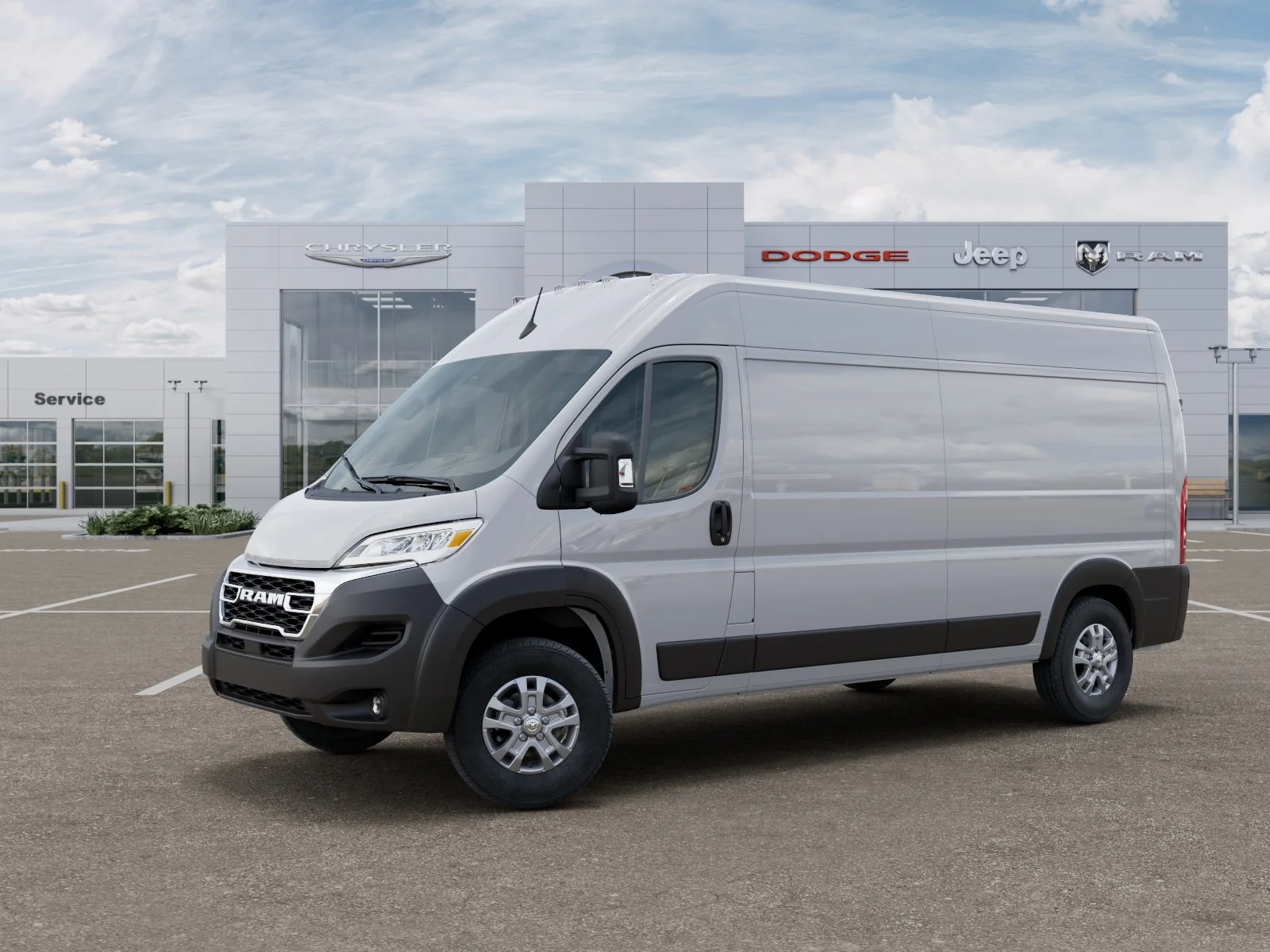 New 2025 Bright White Clearcoat RAM High Roof image 35