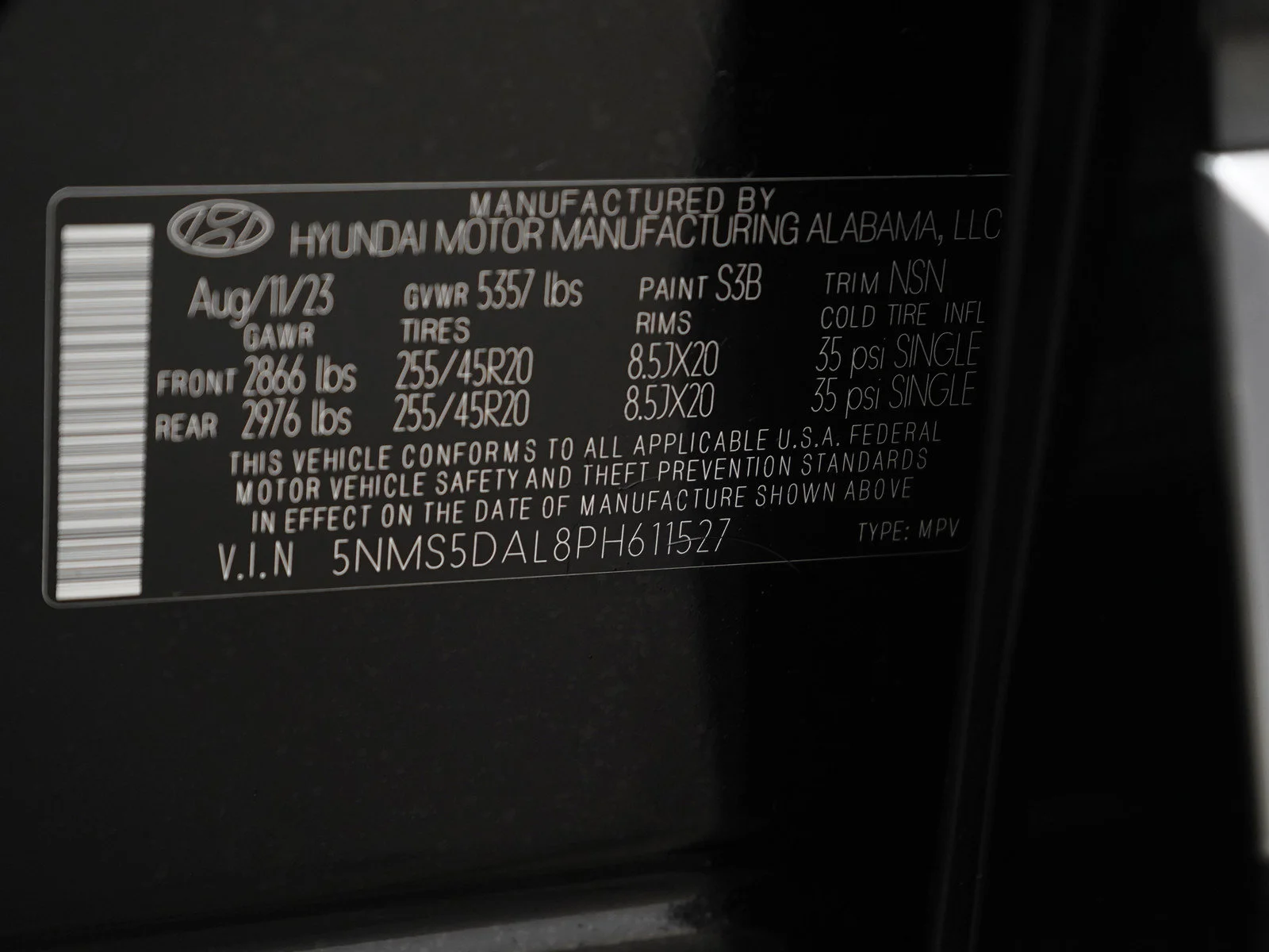 Used 2023 Twilight Black Hyundai Calligraphy AWD image 26