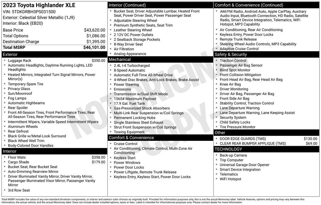 2023 Toyota Highlander XLE - Photo 6