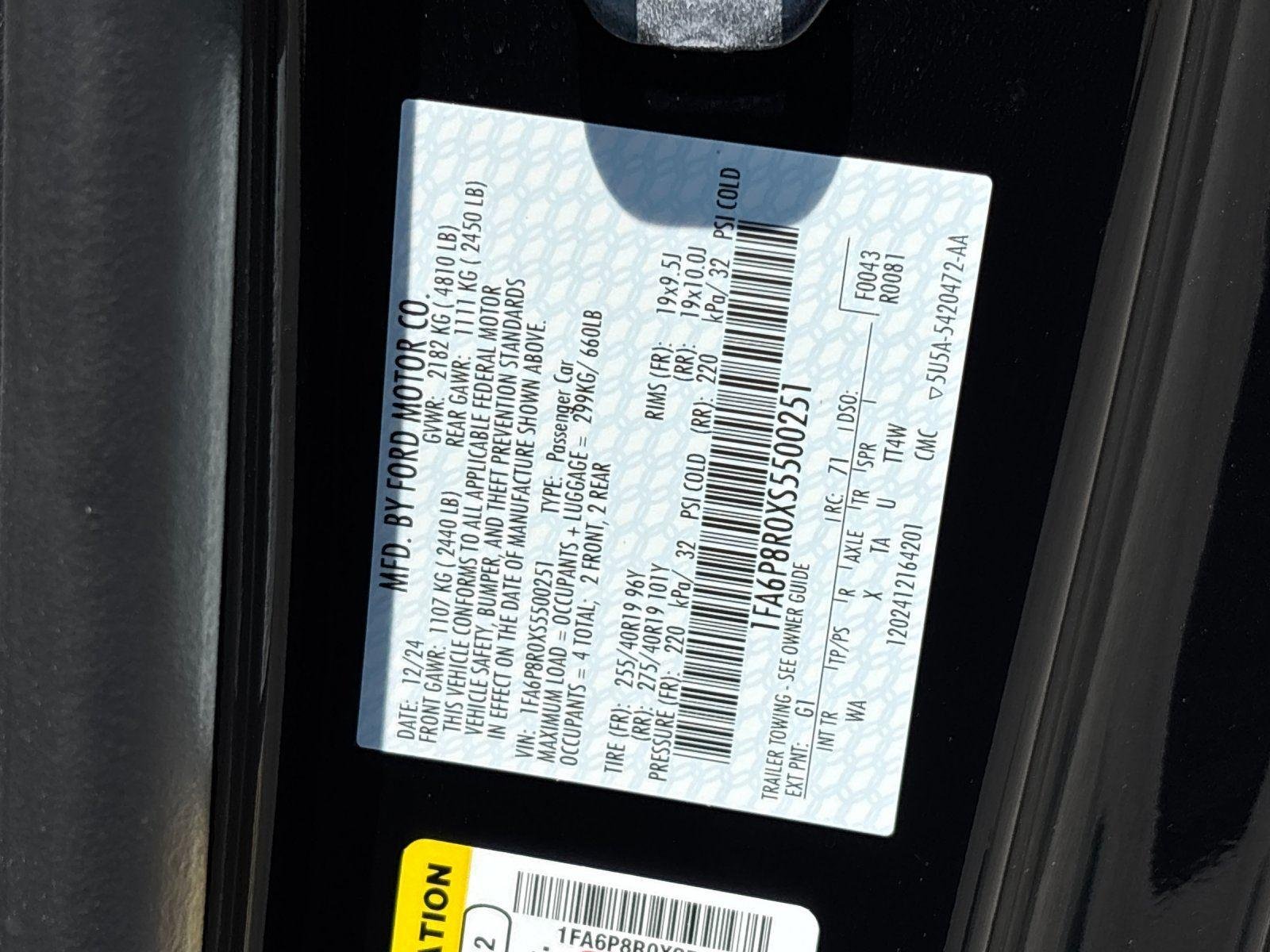 Used 2025 Shadow Black Ford Dark Horse image 12