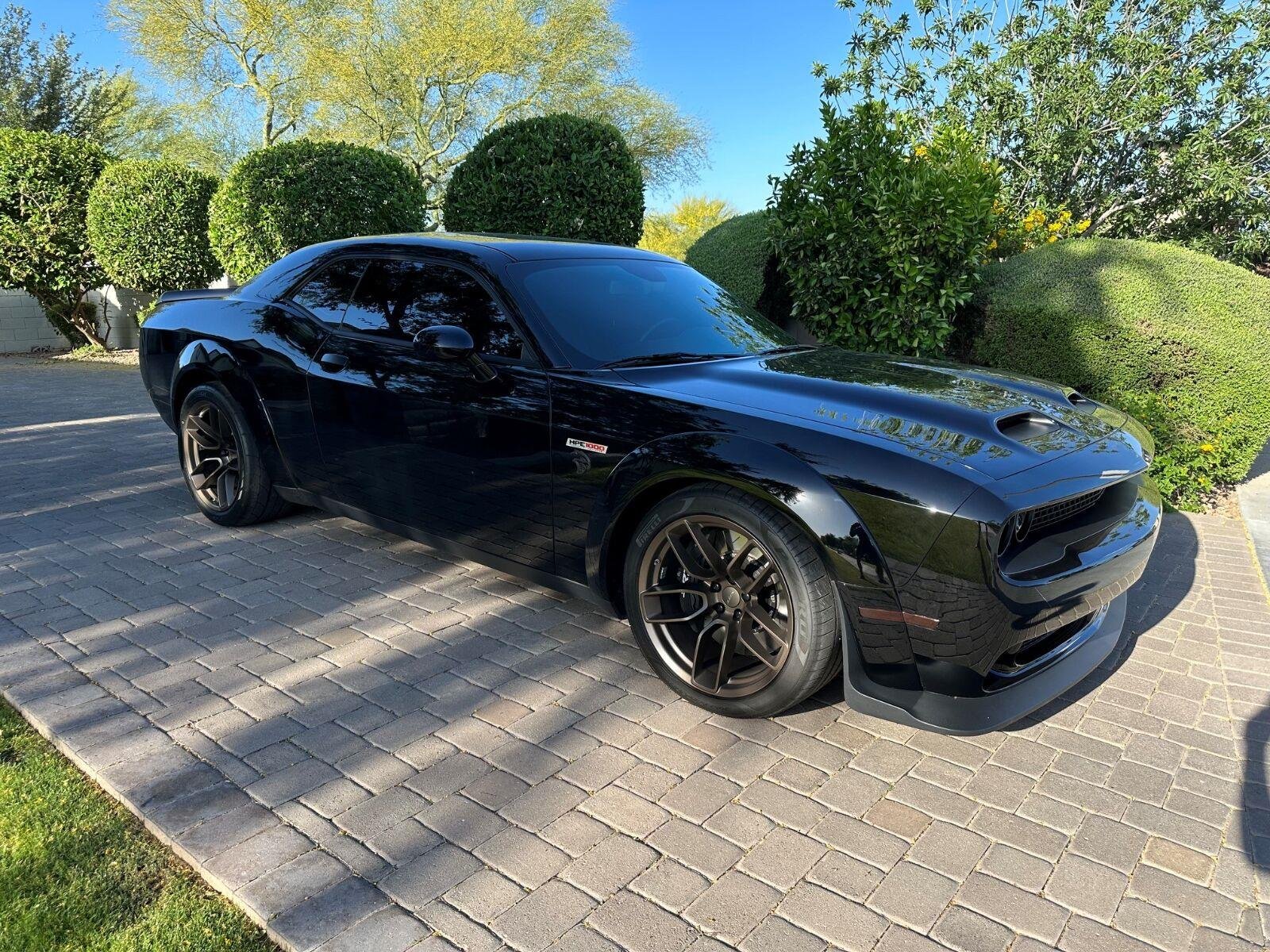 Used 2022 Pitch Black Clearcoat Dodge SRT Hellcat Redeye Widebody Jailbreak image 2