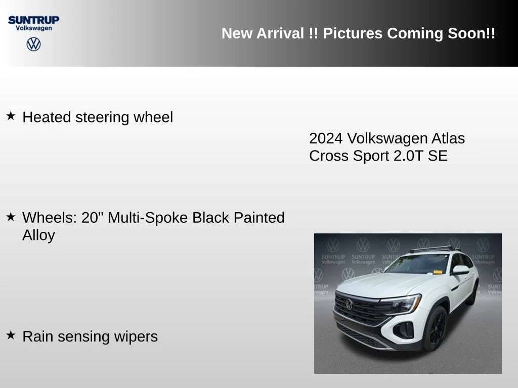 Used 2024 White Volkswagen 2.0T SE w/Technology image 8