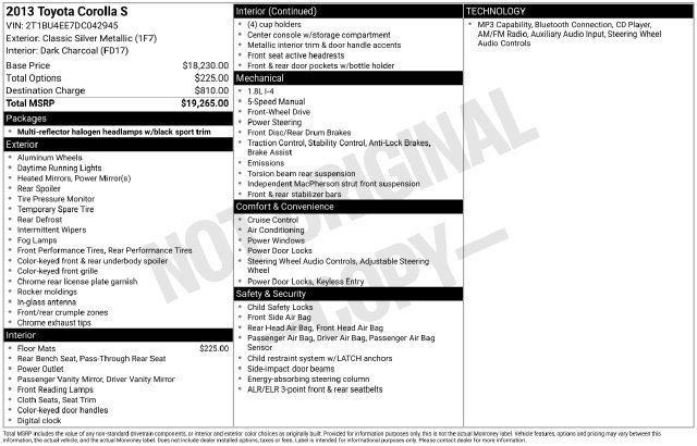Used 2013 Silver Toyota S image 7