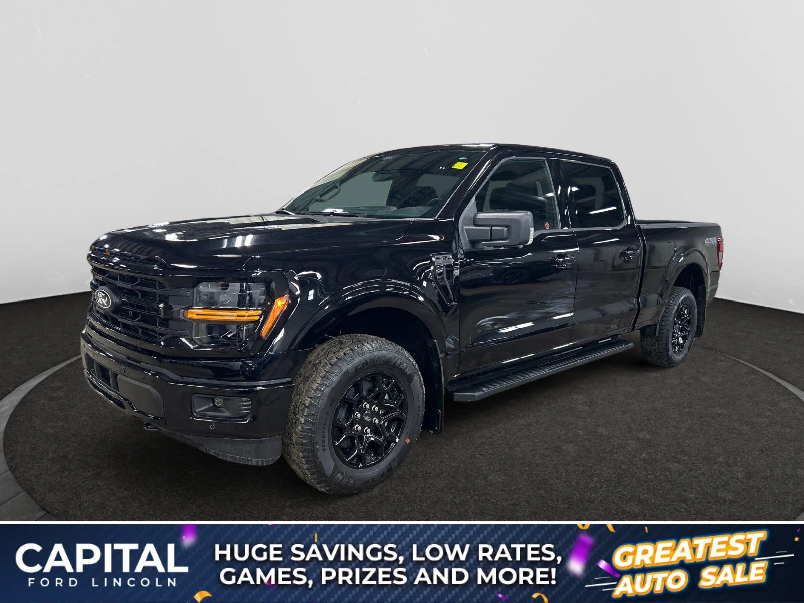 New 2026 Agate Black Metallic Ford XLT image 1