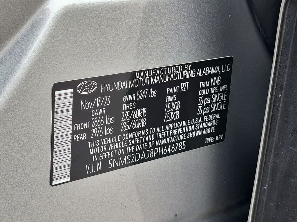 Used 2023 Silver Hyundai SEL image 32