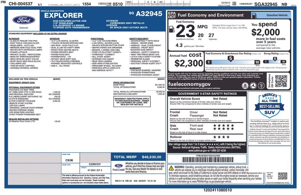 Used 2025 Gray Ford Active image 34