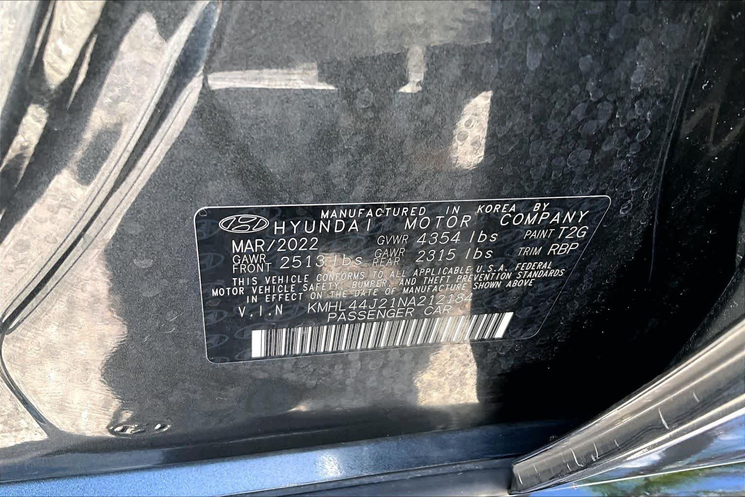 Used 2022 Portofino Gray Hyundai SEL Plus image 36