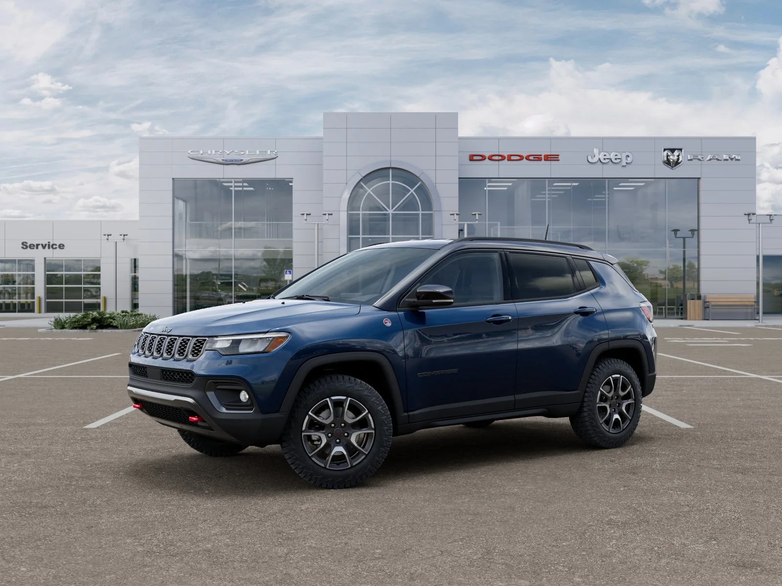 New 2026 Fathom Blue Pearl-Coat Exterior Paint Jeep Trailhawk image 2