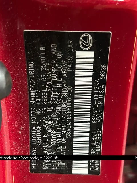 Used 2017 Red Lexus 350 image 33