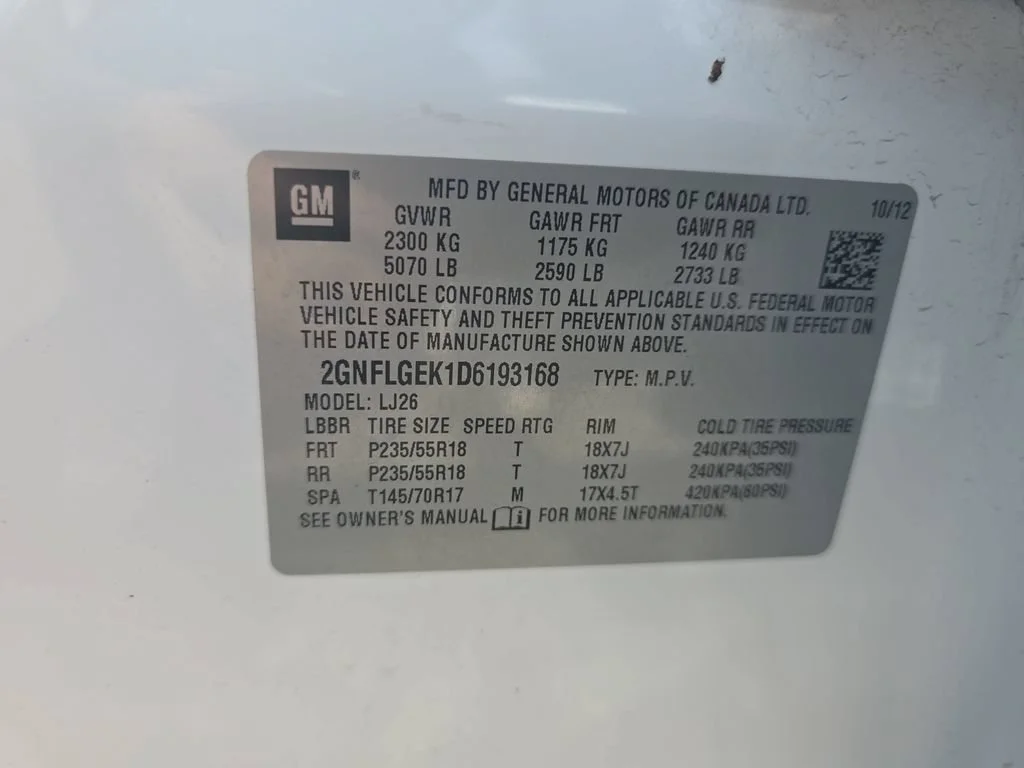 Certified Used 2013 Summit White Chevrolet LTZ image 37