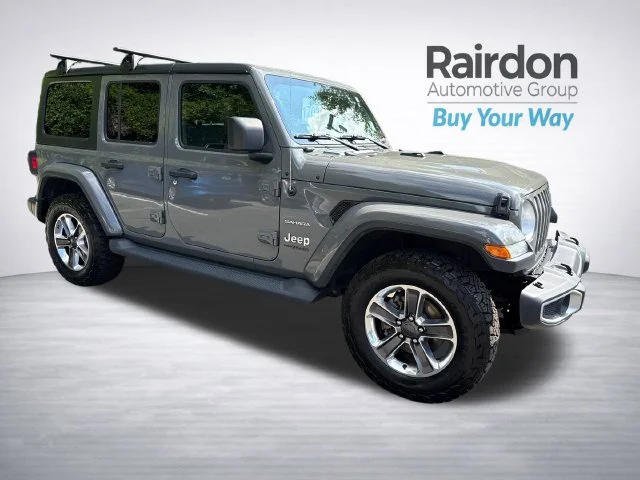 Used 2020 Sting-Gray Clearcoat Jeep Sahara image 1