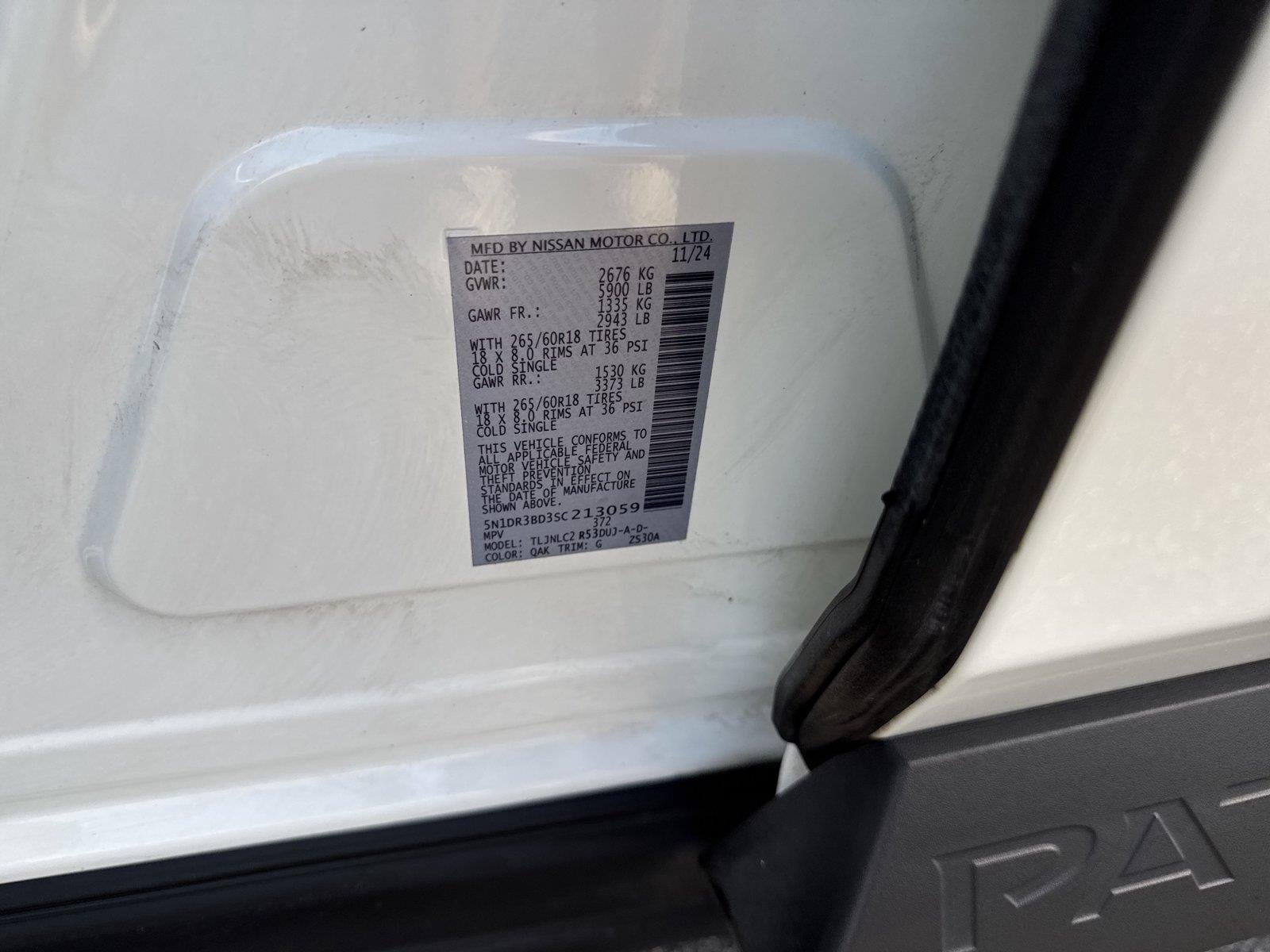 Used 2025 Glacier White Nissan Rock Creek image 33