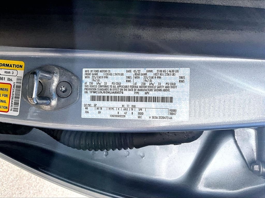 Used 2022 Blue Silver Metallic Ford Titanium image 35