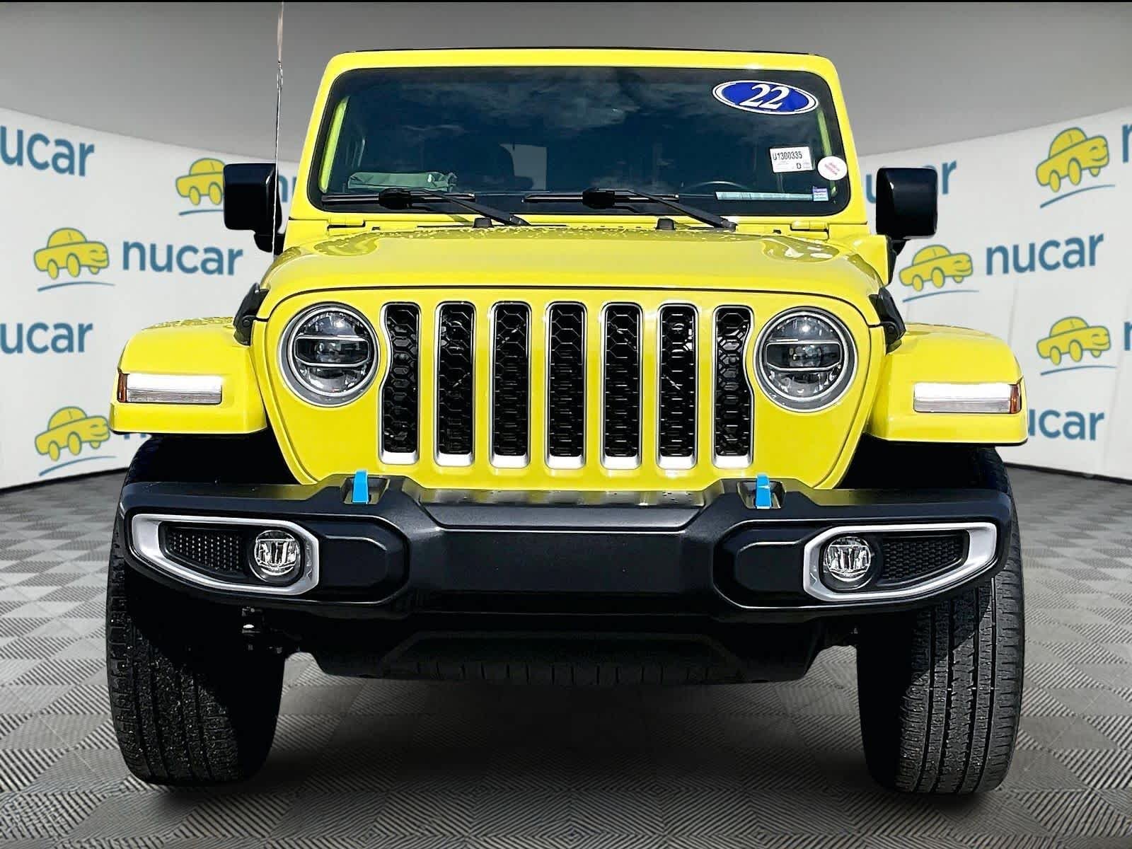 Used 2022 Jeep Wrangler Unlimited Sahara 4XE with VIN 1C4JJXP60NW232283 for sale in Norwood, MA